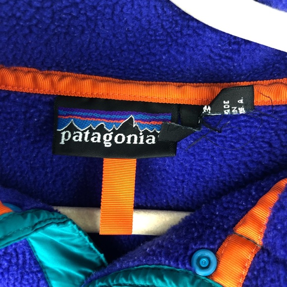 Patagonia VTG Mens Fleece Snap T Made in USA Small - Picture 3 of 4
